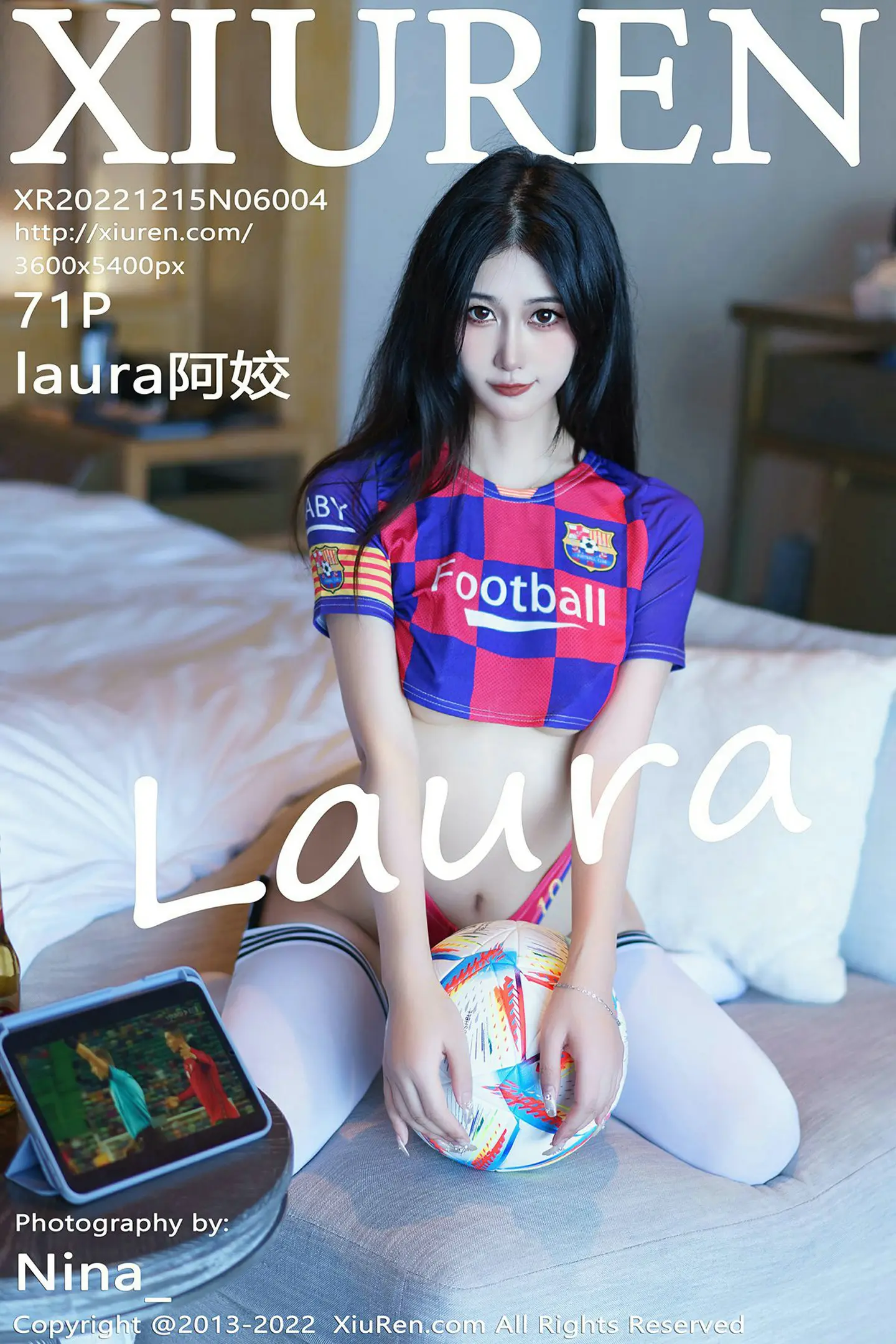 [XiuRen秀人网]No.6004_模特laura阿姣三亚旅拍足球宝贝主题性感球服秀完美身材诱惑写真71P-秀人网 - XiuRen.Xyz